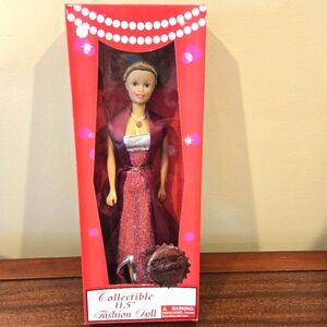 NWOT, Vintage, Collectible, Elegance Collection Fashion Doll, 11.5" high.